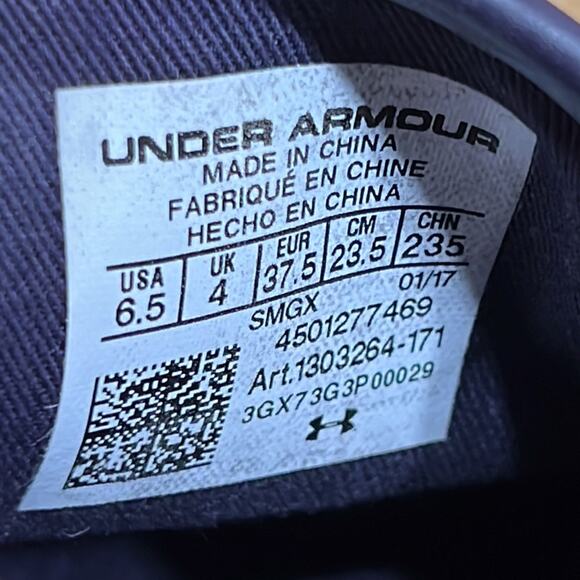 Under Armour DJ Purple Nubuck Leather Slip-On Sneakers Shoes Womens Size 6.5 - Picture 11 of 11